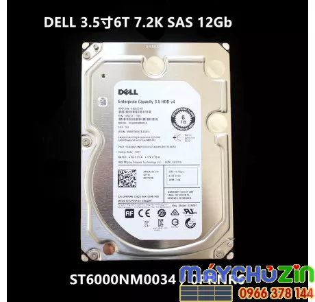 Ổ cứng HDD Dell 6TB 12G 7.2K 3.5 SAS ST6000NM0095 0RHVWG 256MB cache