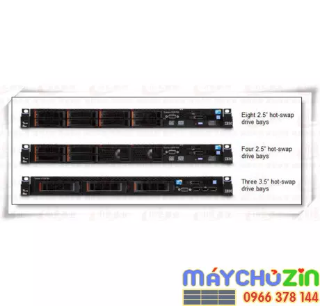 Máy chủ IBM X3550 M4 1u intel xeon E5-2600 2660 2670 chính hãng