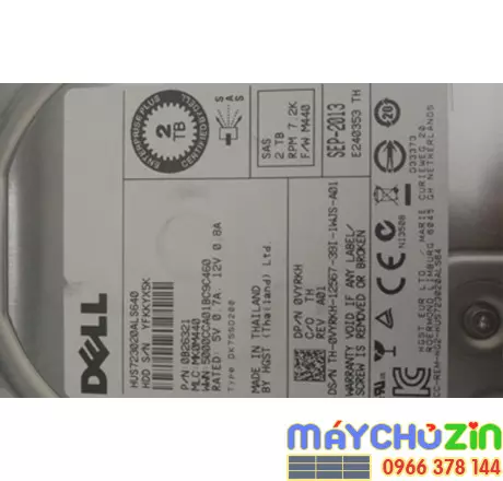 Ổ cứng HDD Dell 2T HUS723020ALS640 7.2K 3.5in sas