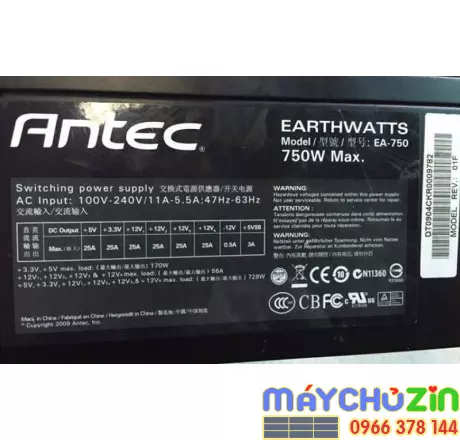 Nguồn PSU Antec EARTHWATTS EA- 750w chính hãng