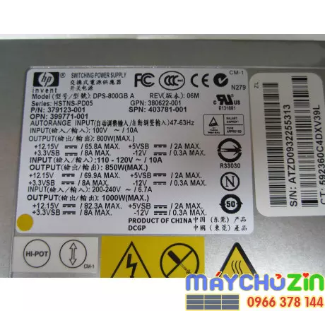 Nguồn máy chủ PSU server HP DL380 G5 ML350 ML 370 gen5